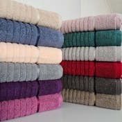 تصویر حوله نیم حمام طرح آبشار 