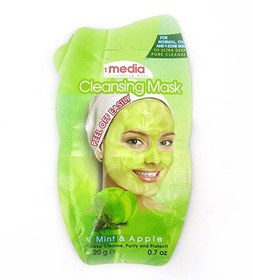 تصویر ماسک پیل آف صورت نعناع و سیب مدیا MEDIA MINT AND APPLE CLEANSING MASK