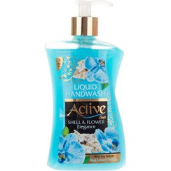 تصویر مایع دستشویی شفاف آبی 450 گرمی اکتیو Active Blue Clear Washing Liquid 450g