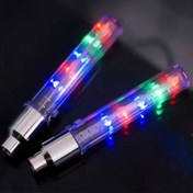 تصویر چراغ سر والف دکمه دار دوچرخه و موتور هفت رنگ LED YX-FG192 