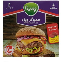 تصویر همبرگر ویژه 80% گوشت منجمد کاله 400 گرمی 