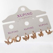 تصویر گوشواره ژوپینگ رنگ ثابت طرح ۱۰۵۷ 