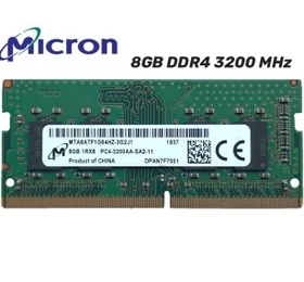 تصویر رم لپ تاپ میکرون مدل DDR4 3200MHz ظرفیت 8 گیگابایت Micron Laptop Ram 8GB DDR4-3200