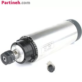 تصویر اسپیندل موتور هوا خنک 0.75 کیلو وات 18000 دور ER16 قطر 80 برند HQM HQM Spindle motor AIR cooled - FRD80-0.75-24K