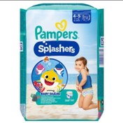 تصویر پوشک بچه استخری بسته 11 عددی برند پمپرز Pampers مدل Splashers سایز 5-4محصول هلند 