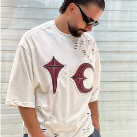 تصویر تیشرت باکسی ماه ستاره 