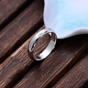 تصویر حلقه نقره عیار بالا ساده و شیک حلقه دامله حلقه ازدواج 