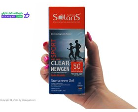 تصویر لوسیون آبی ضد آفتاب فاقد چربی اس پی اف 50 انواع پوست ادرن سولاریس ARDENE SOLARIS COLOR NEWGEN WATER GEL SUNSCREEN LOTION SPF5