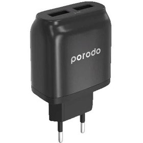 تصویر شارژر پرودو PD- 0203EU Dual Port Wall Charger 2.4A PD- 0203EU Dual Port Wall Charger 2.4A