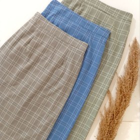 تصویر دامن چهارخونه 