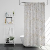 تصویر پرده حمام پیسو مدل BZ-62 سایز 180×200 سانتی متر | طلایی | 