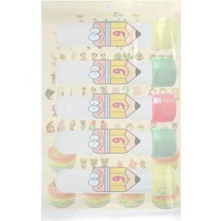 تصویر بسته 5 عددی کپسول گیفت کندی باکس نشانه حرف و واو 