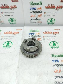 تصویر دنده کوچک کشویی گیربکس هوندا 125 و 150 و تریل gy 125 150 جی وای پیشرو زیپ استار و گلد رادیسون و xl ایکس ال (28 دندانه) 