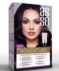 تصویر کیت رنگ موی آس سه asse حجم ۱۰۰ میل - 4.22 