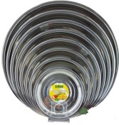 تصویر سینی گرد استیل ضخیم یونیک 