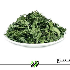 تصویر برگ نعنا، نعنای خورد شده خشک صدرا سبز طبیعی وزن 40گرم خالص توجه بنا به اقتضای فصل برداشت محصول نعنا پونه ارائه میشود 