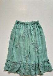 تصویر دامن حریر خامه دوزی 