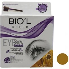 تصویر کیت رنگ ابرو بیول Biol بلوند طلایی متوسط -7.3 (G7) 