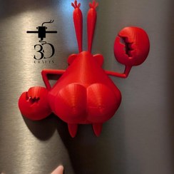 تصویر مگنت آقای خرچنگ کارتون باب اسفنجی 