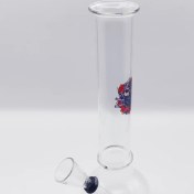 تصویر بانگ شیشه‌ای 20 سانتی‌متری استیکر دار واشردار 