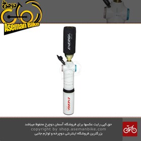تصویر تلمبه دستی دوچرخه انرژی 2 کاره به همراه کپسول CO2 مدل GC-06S سفید ENERGI 2 IN 1 CO2 Mini Pump GC-06S 