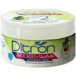 تصویر کرم مرطوب کننده حاوی عصاره آووکادو پوست های خشک و حساس حجم 200 میل دیترون Ditron Avocado Moisturizing Cream For Sensitive Skin 200ml