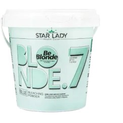 تصویر پودر دکلره آبی استار لیدی 500 گرمی سطلی 500gr Starlady Blue bleaching powder