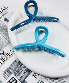 تصویر کلیپس گره ای تک رنگ - کرم 