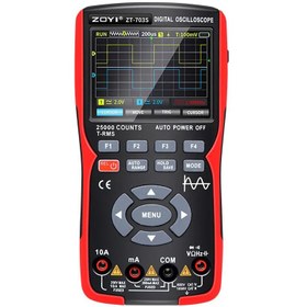 تصویر اسیلوسکوپ، مولتی متر و فانکشن ژنراتور زویی مدل ZOYI ZT-703S ( اصلی ) MULTIMETER - oscilloscope