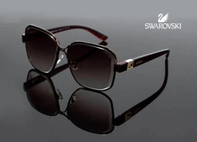 تصویر عینک آفتابی زنانه سواروسکی مدل 8003 swarovski رنگ کرم 