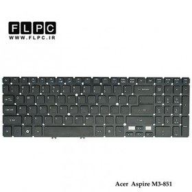 تصویر کیبورد لپ تاپ ایسر Acer Aspire Timeline M3-851 مشکی-اینتر کوچک-بدون فریم 