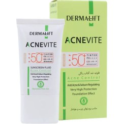 تصویر ضدآفتاب فلوئید آکنویت بژ روشن درمالیفت مناسب پوست چرب 