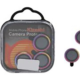 تصویر محافظ لنز رینگی مدل KIZASHI مناسب IPHONE 12/ 12PRO- هفت رنگ 