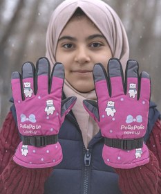 تصویر دستكش برف بچگانه بالون كد GL18 