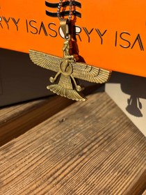 تصویر گردنبند فروهر رنگ مسی 