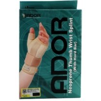 تصویر مچ شست بند دوطرفه نئوپرنی آدور Ador Neoprene Thumb Wrist Splint With Hard bar