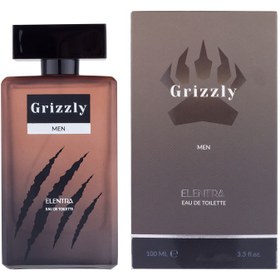 تصویر ادکلن مردانه مدل Grizzly حجم 100 میل النترا Men's Elantra cologne, Grizzly model, volume 100 ml