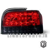 تصویر چراغ عقب اسپرت آودی پراید ۱۳۱ و صبا قرمز دودی جفت 