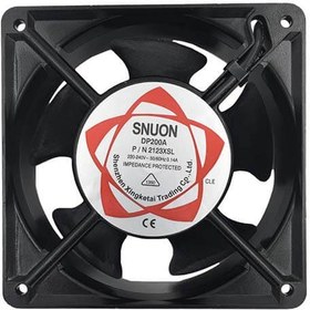 تصویر فن ۱۲*۱۲ فلزی ۲۲۰ ولت ۴ سانتی بلبرینگی METAL 12X12X4CM DC220V BALL BEARING COOLING FAN