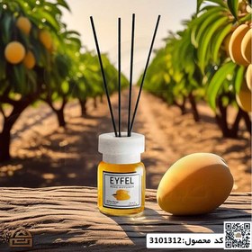 تصویر خوشبو کننده هوا ایفل (Eyfel) مدل Mango انبه حجم 120 میلی لیتر EYFEL MANGO REED DIFFUSER (120ml)