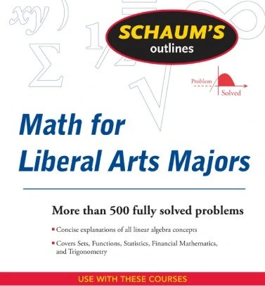 خرید و قیمت دانلود کتاب Schaum’s outlines : mathematics for liberal