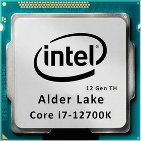 تصویر پردازنده کامپیوتر اینتل مدل Core i7-12700K Alder Lake Tray Intel Core i7-12700K Alder Lake Tray Computer Processor
