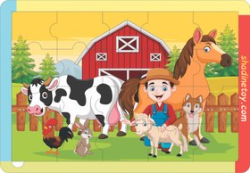 تصویر پازل مزرعه حیوانات Farm Puzzle