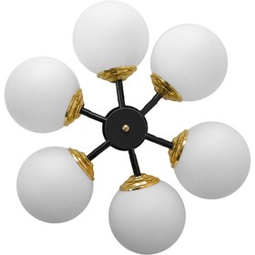 تصویر لوستر سقفی مولکولی مدل افشان - روشنایی کلاسیک لایت 