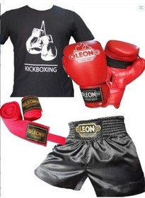 تصویر By Leon 1982 Kickboxing ، Boxing Thai Glinden T Shirt شورت 3.5 متر مجموعه باند 