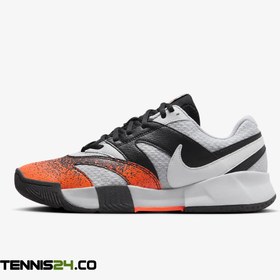 تصویر کفش تنیس مردانه نایک Nike Court Lite 4 Premium Men's Clay Tennis Shoe- سفید/ نارنجی 