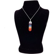 تصویر گردنبند سنگی اصل گردنبند هفت چاکرا آویز گردنی سنگ هفت چاکرا 7 CHAKRA STONE NECKLACE