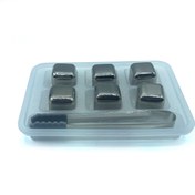 تصویر یخ استیل ۶ عددی همراه با انبر 