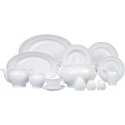 تصویر سرویس پذیرایی کامل ۱۰۲ پارچه چینی زرین مدل سابرینا ایتالیا اف ۱۲ نفره 