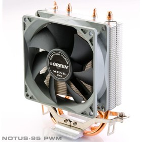 تصویر فن خنک کننده پردازنده گرین NOTUS 95-PWM ا Notus 95 PWM Air CPU Cooler Notus 95 PWM Air CPU Cooler